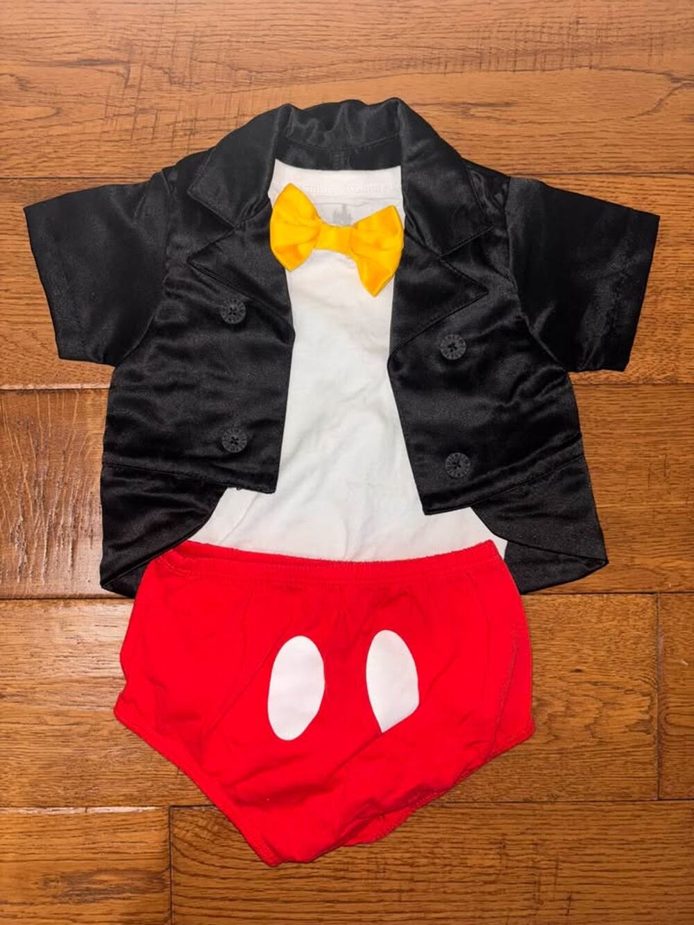 Disney Parks 12M Baby Mickey Mouse Two Piece Costume Bodysuit Diaper Cover